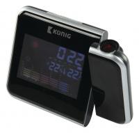 Knig LCD hodiny s projekc asu a pedpovd poas WS-103N