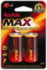 Alkalická baterie KODAK Max LR14/C malý monočlánek 2ks