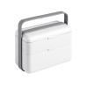 Box na j�dlo Blim Plus Bauletto M Arktic White, dvoupatrov�, s p��borem