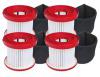 HEPA filtry pro MILWAUKEE M18 VC2, M18 FPOVCL, M12 FVCL a filtry pnov, 4+4ks