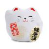 Japonská kočka štěstí Maneki Neko, bílá S