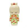 Japonsk panenka Kokeshi Hanafubuki - d隝 kvtin, 13 cm