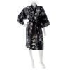 Japonsk dmsk kimono Yukata Cherry Blossom BLACK krtk