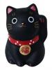 Japonsk koka tst Maneki Neko ern, 5,5cm 