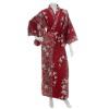 Japonské dámské dlouhé kimono Yukata se vzorem květů Sakury