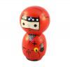 Japonsk panenka Kokeshi Ninja Red 12 cm