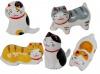 Sada japonských držáků na jídelní hůlky 5 koček