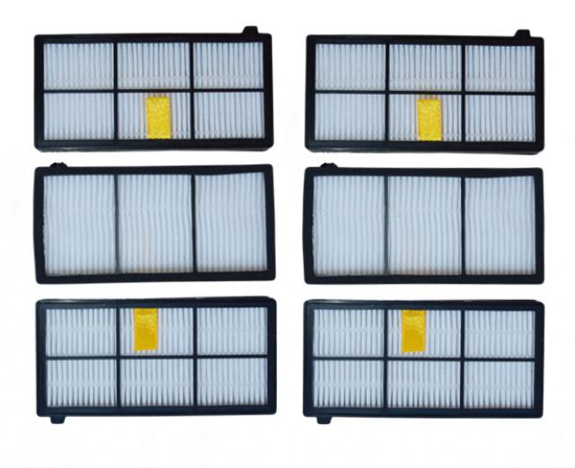 HEPA filtry pro vysavač iROBOT Roomba 866 6ks