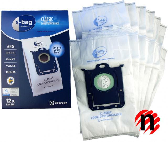 Electrolux Originální sáčky ELECTROLUX s-bag ® E201SM Classic Long Performance 12ks