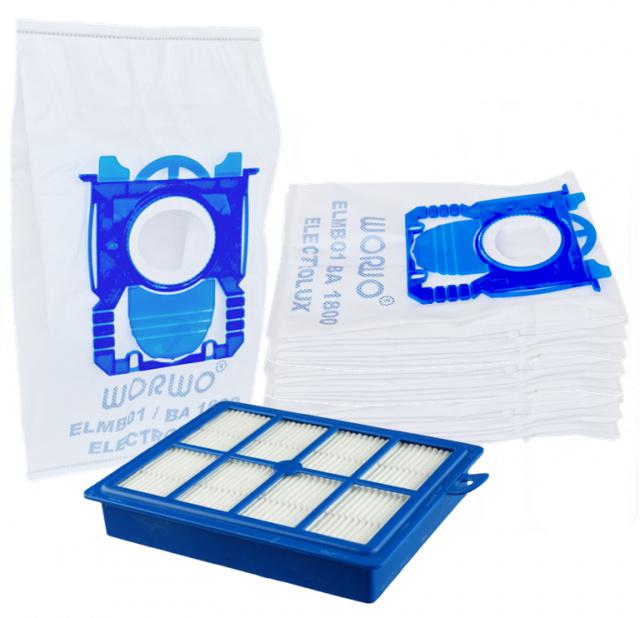 Fotografie HEPA filtr k vysavači PHILIPS 8000 Series XD8152/12 Performer a sáčky, 12+1ks