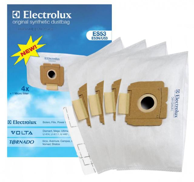 Fotografie Sáčky Electrolux ES53 4ks pro ELECTROLUX CEANIMALDB textilní