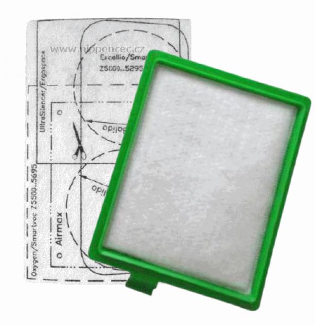 Fotografie Filtr v rámu a mikrofiltr k vysavači ELECTROLUX ZUSG 3000 Ultra Silencer Green 1+1ks