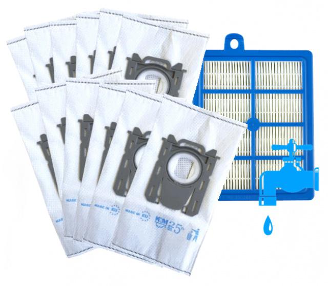 Sáčky a HEPA filtr pro ELECTROLUX Pure D9 PD91-ALRG2 textilní 12+1ks