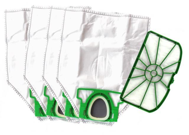 Sáčky pro VORWERK VK200 a filtr, mikrovlákno 1+4ks