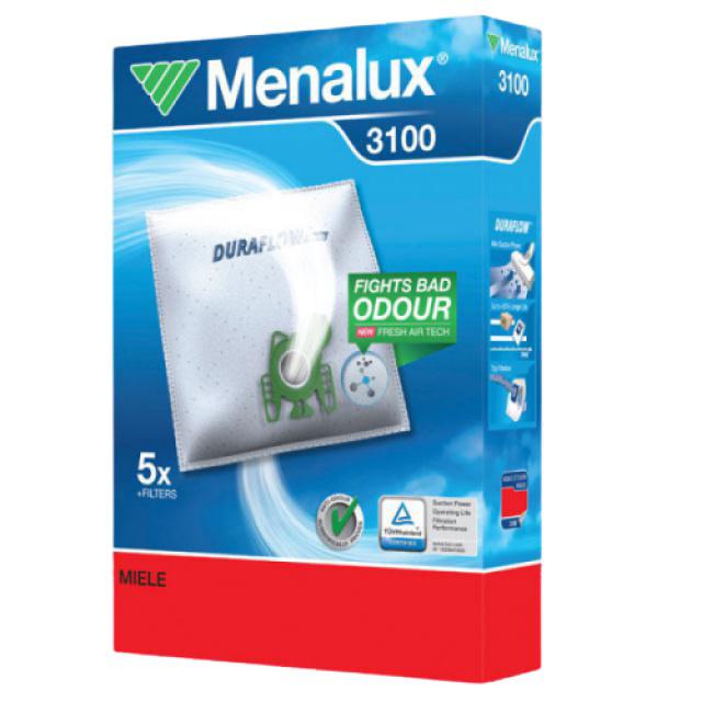 Menalux 3100 Sáčky do vysavače syntetické (typ Miele FJM a Hoover H60) 5ks