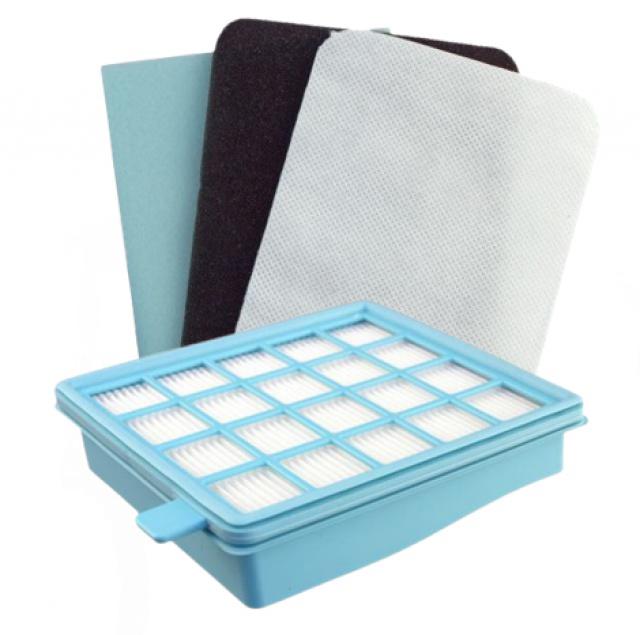 Fotografie Filtry pro bezsáčkové vysavače PHILIPS FC 8675/01 PowerPro Active 1+3ks