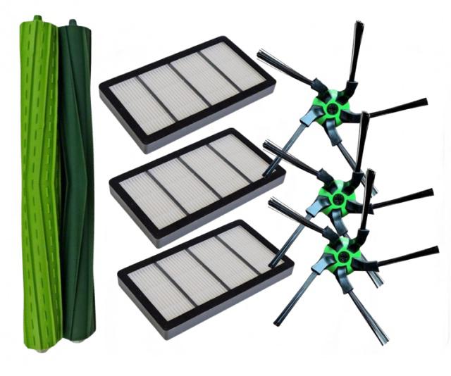 Fotografie Filtry a kartáče k vysavači iROBOT Roomba S9 (+) 8ks sada