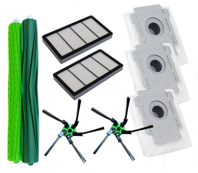 Fotografie Kartáče, HEPA filtry a sáčky pro iROBOT Roomba S9 (+) 9ks sada