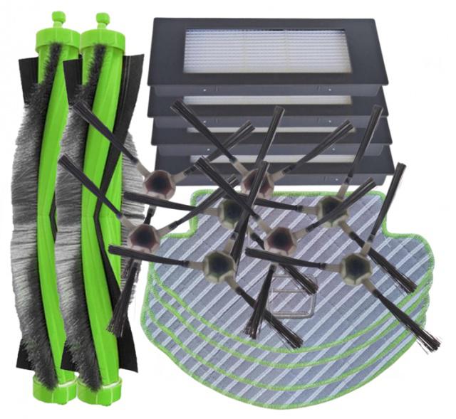 18ks HEPA filtry, kartáče a mopy pro iROBOT Roomba Combo 111, 113, sada