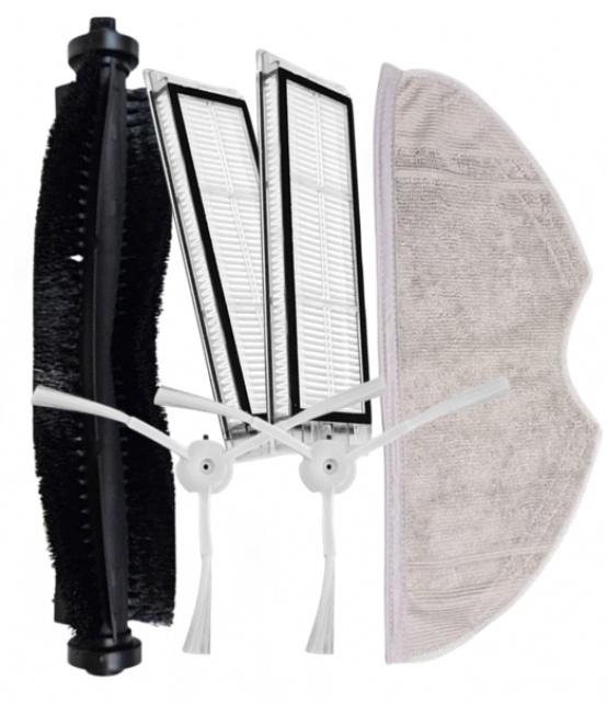 6ks Kartáč, HEPA filtry, mop a kartáčky pro 360 Robot Vacuum S5, S7, S7 Pro a Symbo