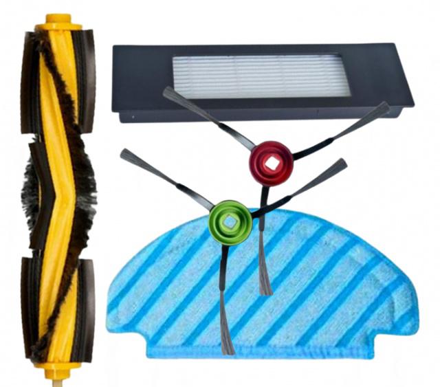 Fotografie Kartáče, HEPA filtr a mop pro ECOVACS Deebot OZMO T9 + 5ks sada