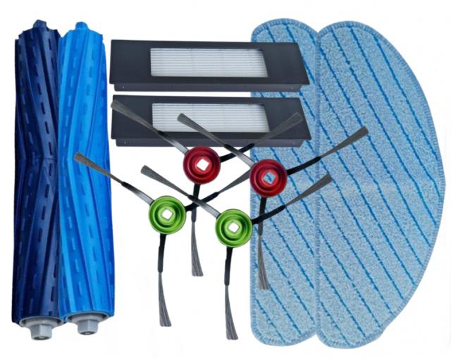 Fotografie HEPA filtry, kartáče a mopy pro ECOVACS Deebot Aivi T9 Aivi (+) 10ks