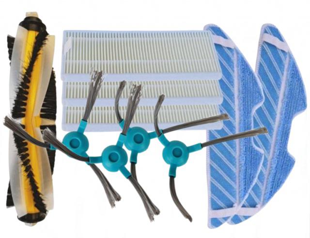 10ks Sada HEPA filtrů, kartáčů a mopů pro SENCOR SRV4250, 6250, 8250, 9250