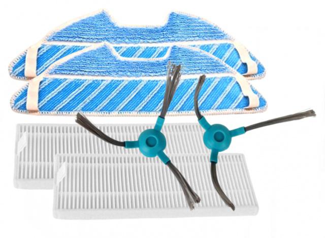 Filtry, kartáčky k vysavači SYMBO Laserbot 650 Wifi a mopy sada 6ks