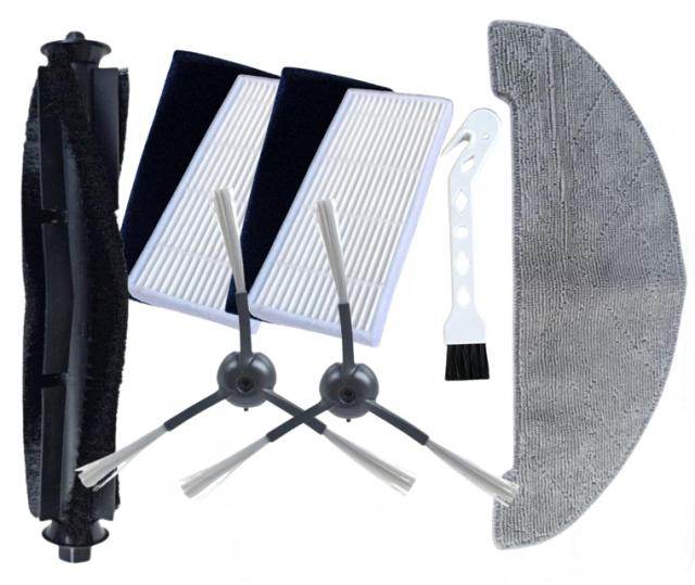 Fotografie HEPA filtry a kartáče pro SENCOR Značení SRX 9304 a mop, sada 9ks