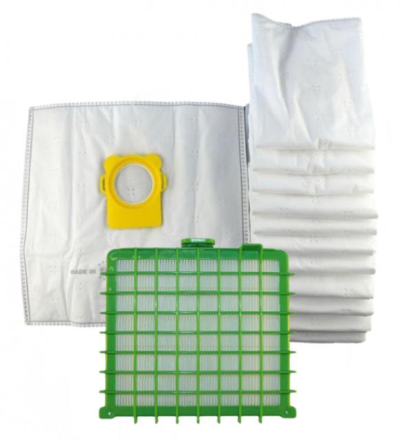 HEPA filtr omývatelný pro vysavač ROWENTA RO592101 Silence Force Extreme a sáčky, 1+12ks