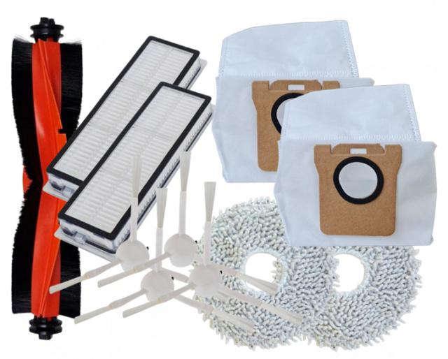 Fotografie Kartáče, HEPA filtry, mopy k vysavači XIAOMI Robot Vacuum X20 Pro White a sáčky, 11ks sada