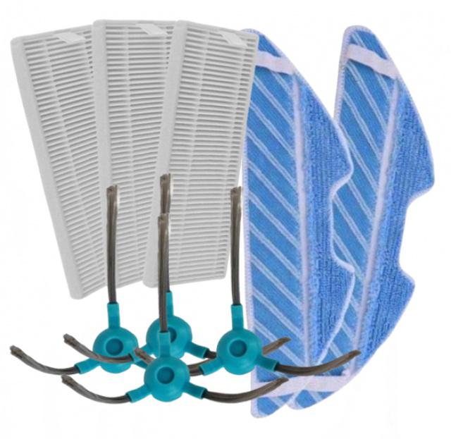HEPA filtry, mopy a kartáče pro SYMBO xBot 5 PRO Wifi 9ks sada
