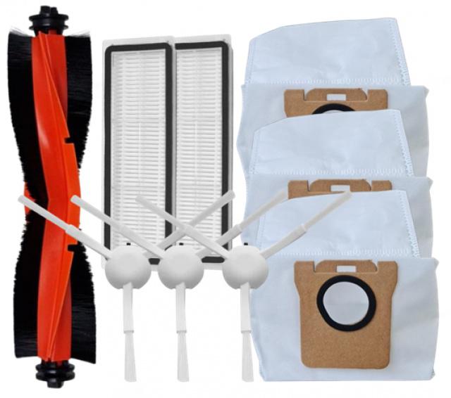 9ks Kartáče, HEPA filtry a sáčky pro XIAOMI Robot Vacuum S10+, S20+, X10 EU, X10+, X20 Plus