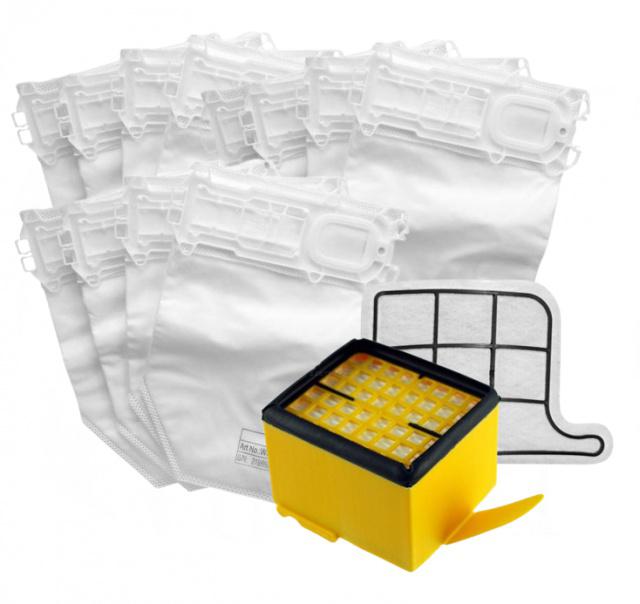 Alt. HEPA filtr, filtr a sáčky pro VORWERK VK135, VK136 2+12ks