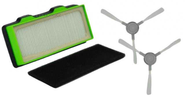 Filtry a kartáče pro robotický vysavač ROWENTA RR7747WH X-plorer S80 2+2 ks