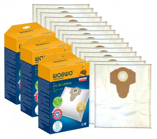 Sáčky WORWO LVMB03 Professional pro Parkside, Einhell, Narex...a další (38x 33 cm) 15ks