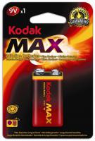 Alkalická baterie KODAK MAX 9V 1ks