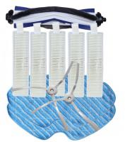 10ks Sada HEPA filtry, kart, kartky a mopy pro ROWENTA Explorer S60 X-plorer