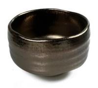 Japonsk� keramick� miska - chawan - SEIDO na �aj matcha, bronzov�