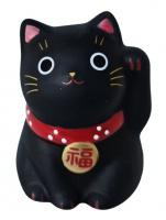 Japonsk koka tst Maneki Neko ern, 5,5cm 
