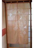 Japonsk ltkov stna Noren - RIBBON, 85 cm x 150 cm