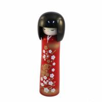 Japonsk panenka Hana Kokeshi Ume, 19 cm