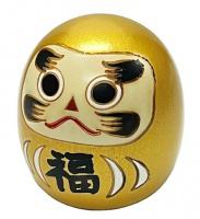 Japonsk panenka Kokeshi Daruma Gold, 6 cm