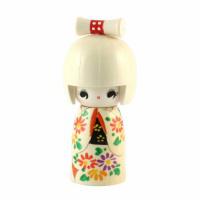 Japonsk panenka Kokeshi Hanagasumi - Kvtiny, 12,5 cm