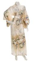 Japonsk dmsk hedvbn kimono Hana Silk Creme dlouh