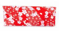 Japonsk dmsk pouzdro na brle Red Mix Flower V