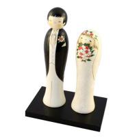 Japonsk panenky Kokeshi Kekkonshiki Svatba 25,5 cm