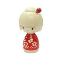 Japonská panenka Kokeshi Osanpo - Na procházce, 11 cm
