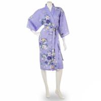 Japonské dámské kimono Yukata se vzorem Magnolií krátké