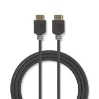 Kabel HDMI-HDMI 2m, 8K /60Hz/4K/120Hz, zlacen konektor